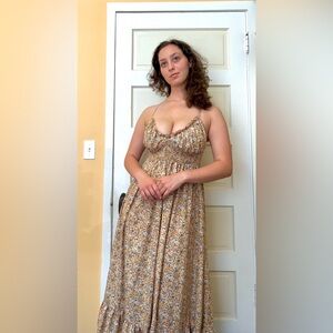 Butter Yellow Backless Summer Sundress